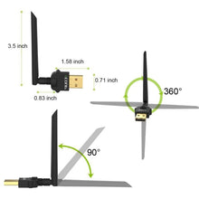 Load image into Gallery viewer, 1200MBS WIFI w/ 2dB Antenna
