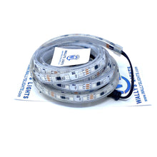 Load image into Gallery viewer, 12v Pixel Strip 60 LED/m 2.5m ~8' Length in Sleeve Ray Wu Pigtails