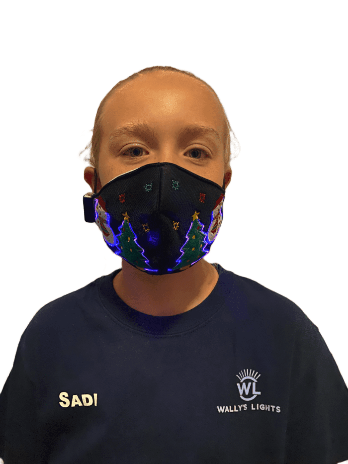 Holiday LED Face Mask Wally's Lights LLC