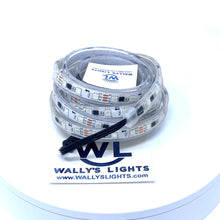 Load image into Gallery viewer, 12v Pixel Strip 60 LED/m 2.5m ~8&#39; Length in Sleeve Ray Wu Pigtails
