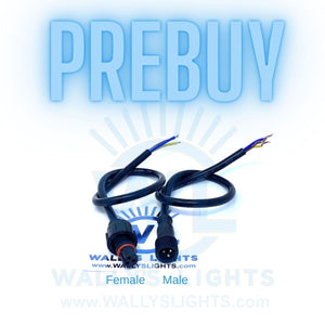 Prebuy Add-On 5 Pack 36" (90cm) 3 Core Round Wire Pigtails